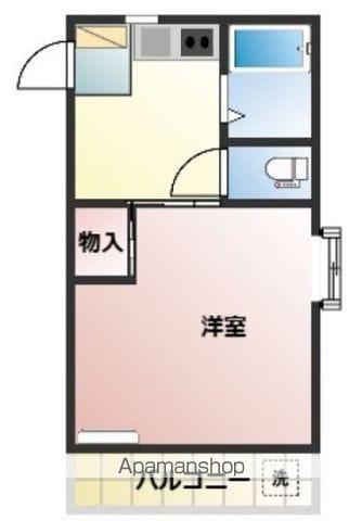 パークプレイス平井Ⅰ号棟(1K/3階)の間取り写真