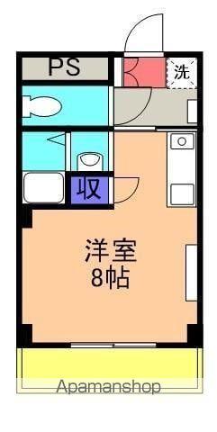 サンライズ羽根井(ワンルーム/2階)の間取り写真