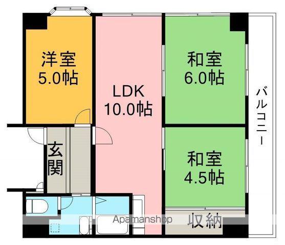 アトレOSマンション(3LDK/3階)の間取り写真