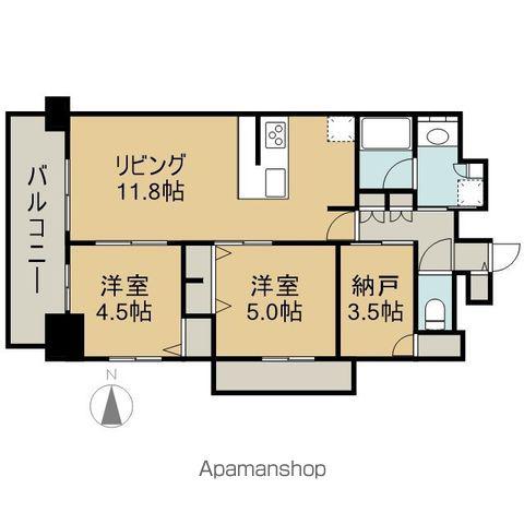 プレサンスジェネ上前津(2SLDK/14階)の間取り写真