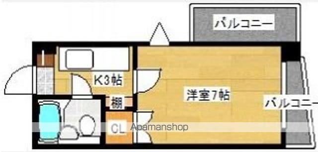 エステート小河内(1K/4階)の間取り写真