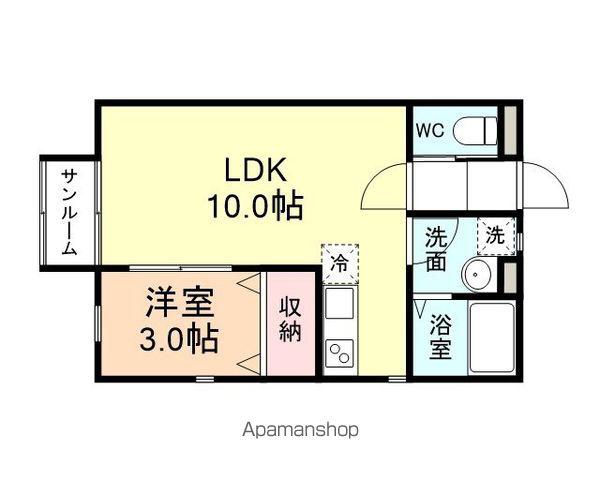 GRACE SQUAREⅠ(1LDK/1階)の間取り写真