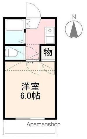 サンハイツ郷東(1K/2階)の間取り写真