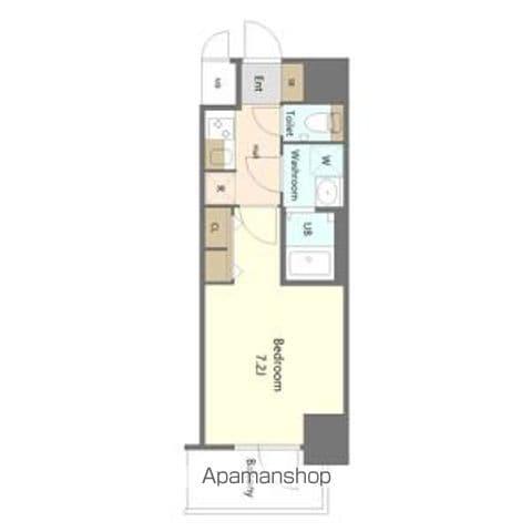 S-RESIDENCE名古屋菊井ALINE(1K/12階)の間取り写真