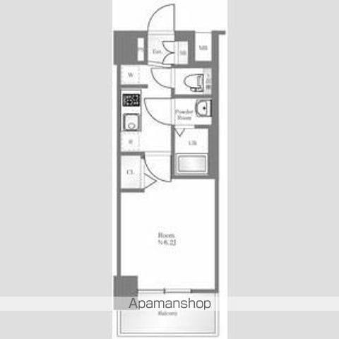 プレサンス難波インフィニティ(1K/7階)の間取り写真