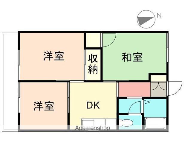 グランデュールKT(3DK/2階)の間取り写真