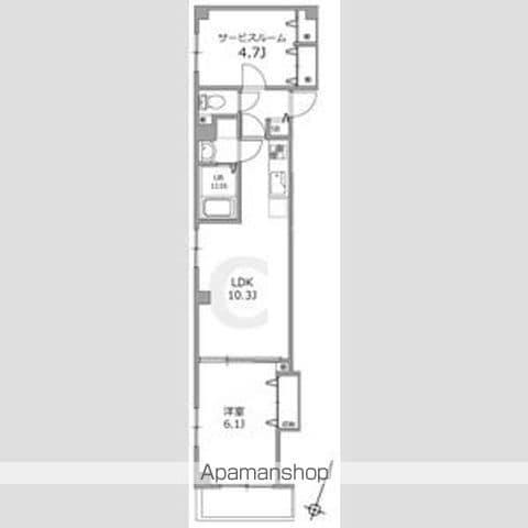 ブランノワール(1SLDK/3階)の間取り写真
