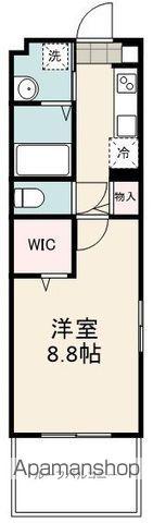 東海道本線 清水駅(静岡) 徒歩5分 5階建 築1年(1K/2階)の間取り写真
