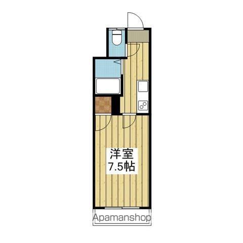 愛光ハイツ(1K/2階)の間取り写真