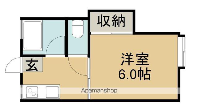 わかすぎ荘D(1K/1階)の間取り写真