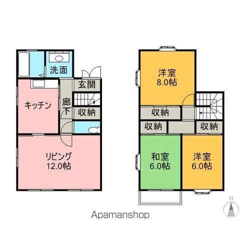 ラ・フォンテ・3RD(3LDK/1階)の間取り写真