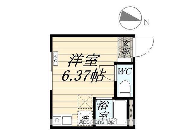 鶴見区諏訪坂アパート(ワンルーム/1階)の間取り写真