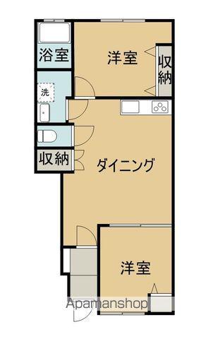 OPUS ONE柞田 A棟(2LDK/1階)の間取り写真