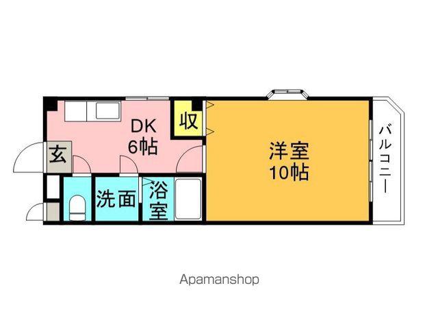 アーバンノエル(1DK/3階)の間取り写真