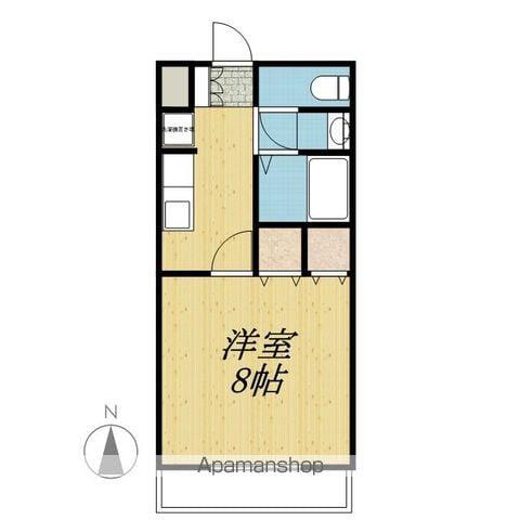 エスポワール東(1K/1階)の間取り写真