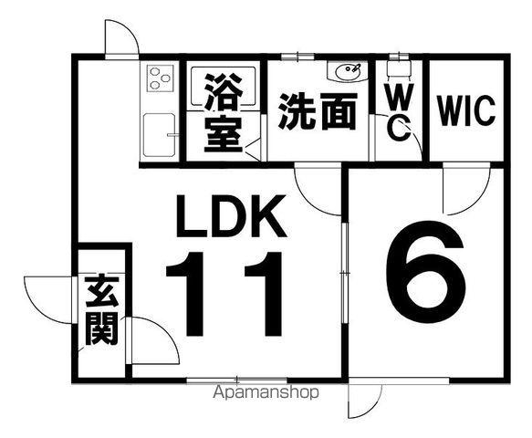CLASSE(1LDK/1階)の間取り写真