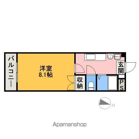 メゾンドビスキュイ(1K/2階)の間取り写真