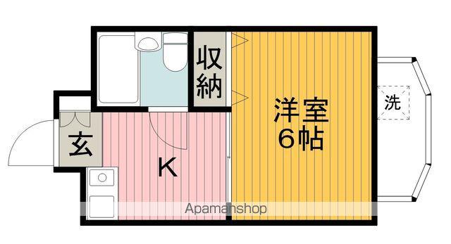 メゾン豊中パート22(1K/3階)の間取り写真