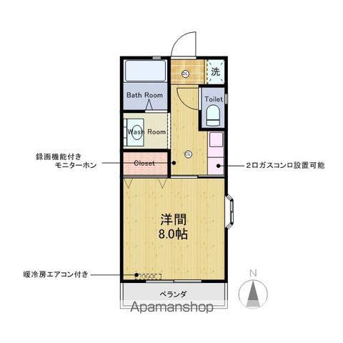 ハイム船橋A棟・B棟(1K/1階)の間取り写真