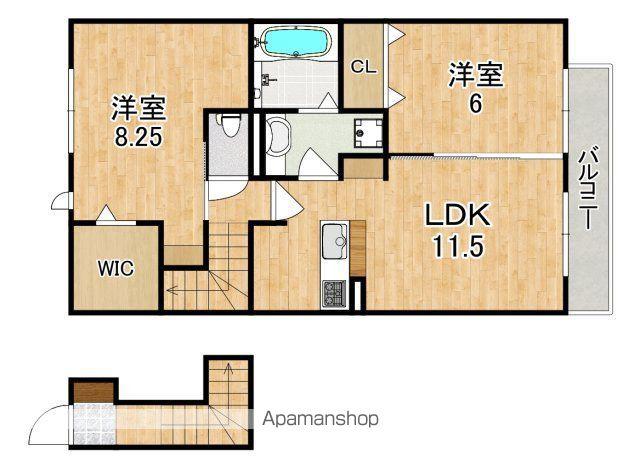 SUNNY COURT(2LDK/2階)の間取り写真