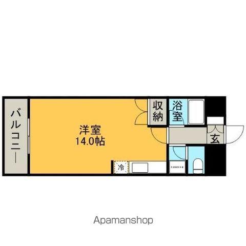 セレス九産大駅前(ワンルーム/3階)の間取り写真