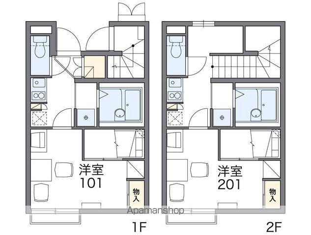 レオパレスボヌールS(1K/1階)の間取り写真