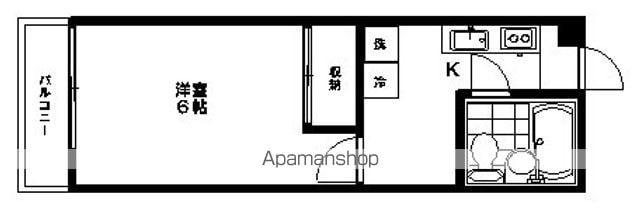 グランディアエイト(1K/3階)の間取り写真