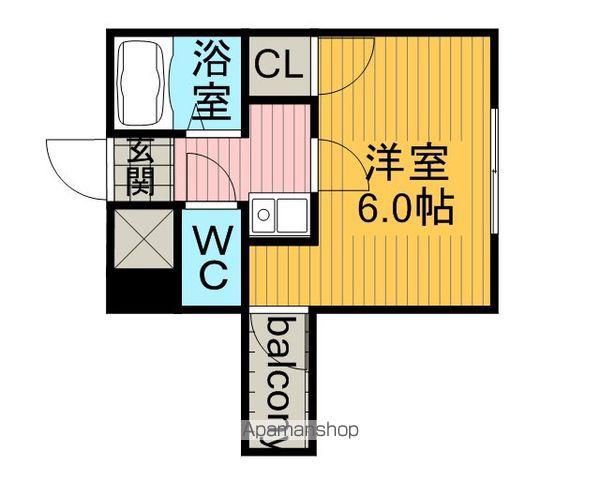 いのうビル(1K/3階)の間取り写真
