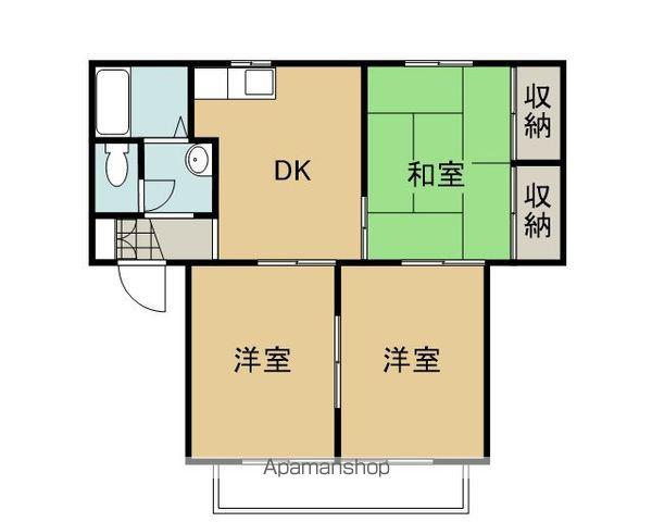 フォーレス立花(3DK/2階)の間取り写真