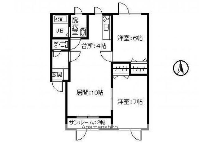 サクセス161(2LDK/1階)の間取り写真