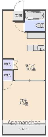 茂マンション(1LDK/3階)の間取り写真