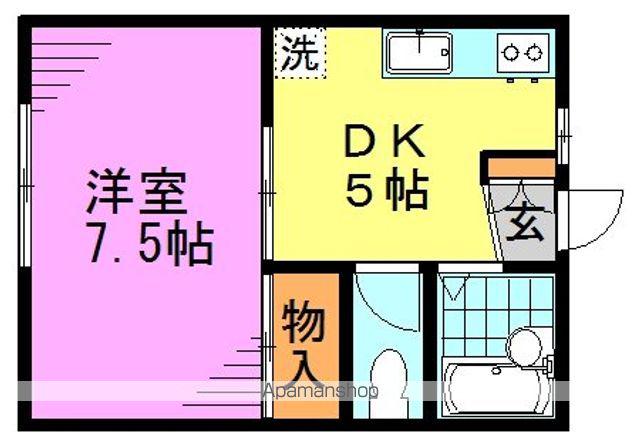 アーバンハイツ(1DK/2階)の間取り写真