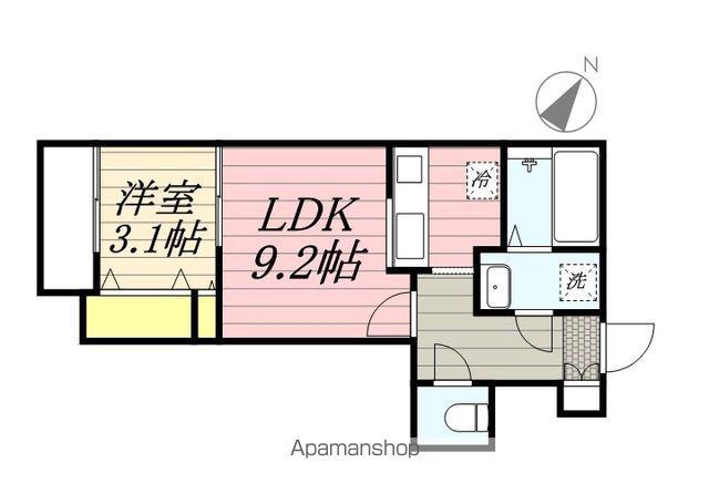 MON LAPIN Ⅱ(1LDK/1階)の間取り写真