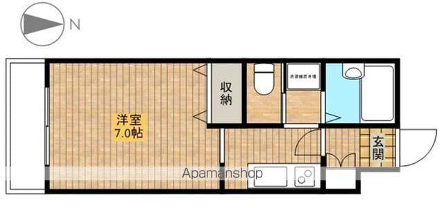 MHビル2(ワンルーム/1階)の間取り写真