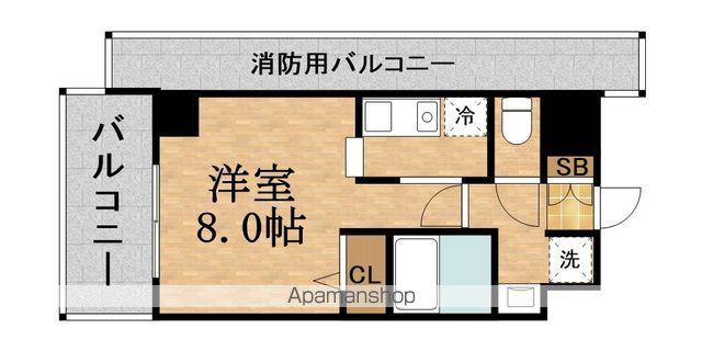 NORDENHEIM SHIN-OSAKA II(ワンルーム/7階)の間取り写真
