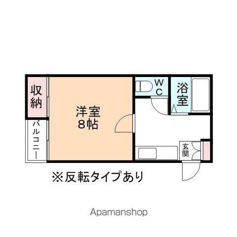 サンシャイン呉羽B棟(1K/2階)の間取り写真