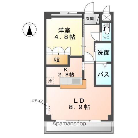グランドライン(1LDK/3階)の間取り写真