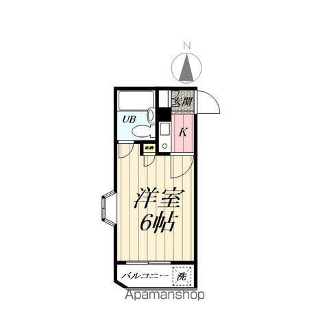 緑町共和ビル(1K/3階)の間取り写真