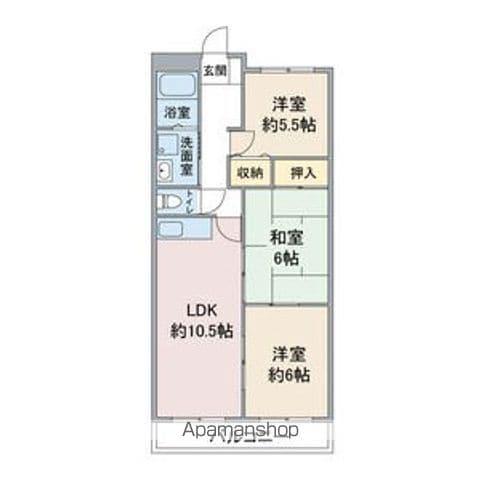 グランシャリオ(3LDK/5階)の間取り写真