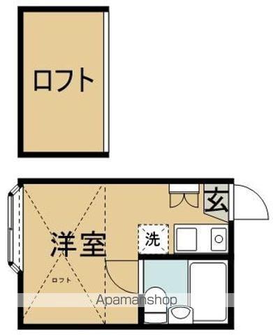 エコー荻窪(ワンルーム/2階)の間取り写真