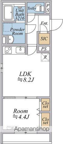 リブリ・曳舟(1LDK/2階)の間取り写真