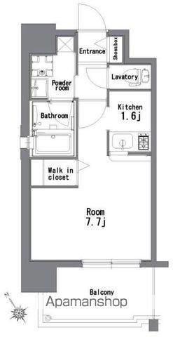 エンクレスト祇園Ⅱ(ワンルーム/3階)の間取り写真
