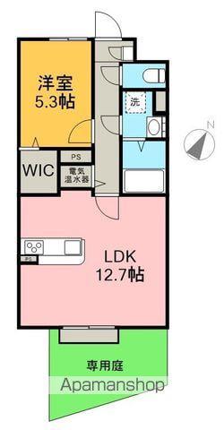マンション須藤Ⅴ(1LDK/1階)の間取り写真