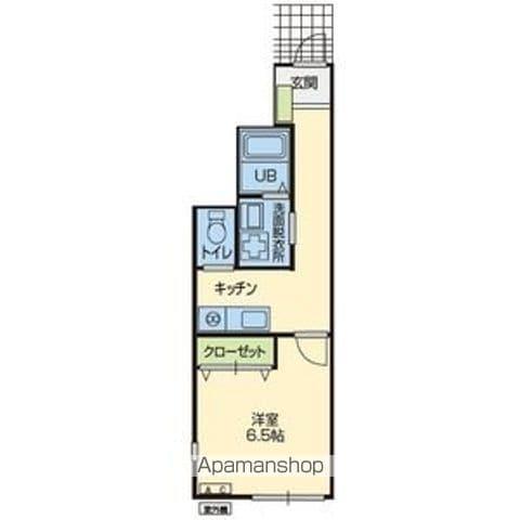 アパートメント コノハ(1K/1階)の間取り写真