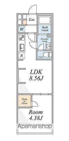 リブリ・ときわ台(1LDK/2階)の間取り写真