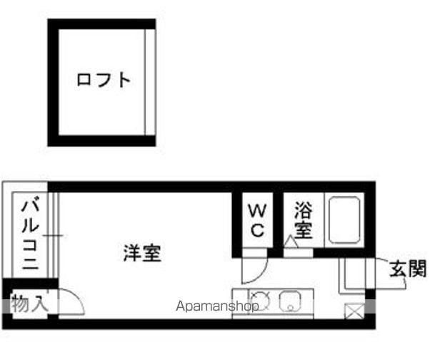 サンブライト吉塚東(ワンルーム/2階)の間取り写真