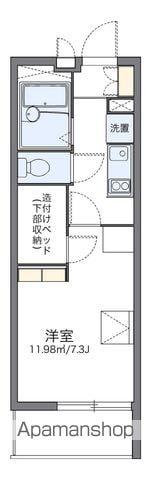 レオパレスエターナルⅠ(1K/1階)の間取り写真