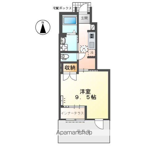 ST ハイムⅢ(1K/1階)の間取り写真