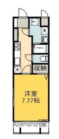 αプレミアム松末(1K/5階)の間取り写真