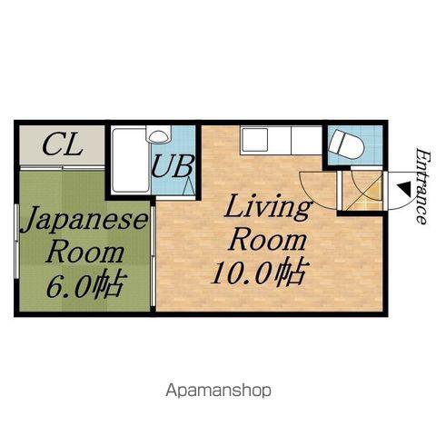 享ハイツ(1LDK/1階)の間取り写真